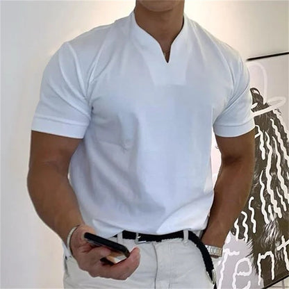 ⏰ Now Only 60% OFF! 💎Men Gentlemans Business Short Sleeve Fitness T-shirt