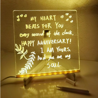 🎉This Week's Special Sales - 60% OFF✨Rewritable LED Note Board with 7 Color Pens