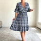 ❤️‍🔥Summer Hot Sale 60% OFF🌷Bohemian Casual Print V-neck Waist Wrap Long Dress