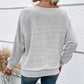 🎉This week's Special Sales - 50% OFF✨Solid Round-Neck Striped Top with Long Sleeves