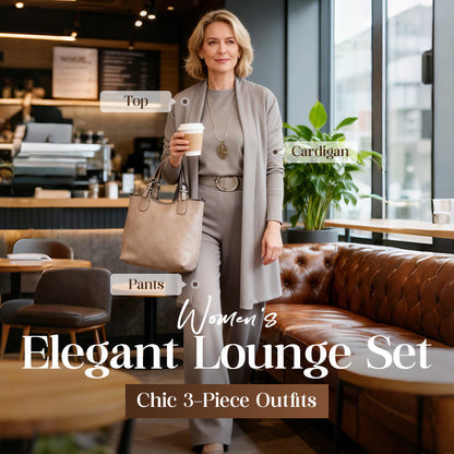 🔥Last Day Offer: 50% Off Elegant Longline Cardigan & Top & Pants 3-Pieces Set