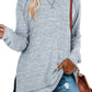 🍂Autumn Hot Sale 50% OFF🔥Women's Long Sleeve Side Slit Loose Tops (Buy 2 Free Shipping)