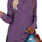 🍂Autumn Hot Sale 50% OFF🔥Women's Long Sleeve Side Slit Loose Tops (Buy 2 Free Shipping)