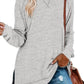 🍂Autumn Hot Sale 50% OFF🔥Women's Long Sleeve Side Slit Loose Tops (Buy 2 Free Shipping)