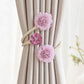 🌸🌸Simple fresh flowers creative decorative gauze curtain organizer with curtain buckle clip