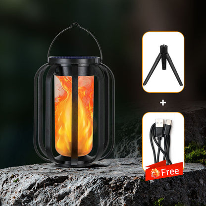 🔥Hot Sale 50% OFF🏕️ Solar Lantern Outdoor Light with 4 Modes - USB Recharge Backup, Powerbank Function, Collapsible & Lightweight for Camping ⛺️