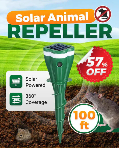 💥Hot Sale 57% OFF☘️Solar Powered Waterproof Animal Repellent