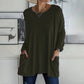 🎉2026 Hot Sale 60% OFF💞 Women's Round Neck Long Sleeve Loose Pocket T-Shirt