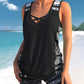 ⏰LAST DAY 60% OFF👙🌊Women's Tummy Control Tankini Set with Built-In Bra – Flattering Boho Swimwear with Shorts🔥