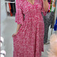 ❤️‍🔥2026 Big Sale 60% OFF⚡50K+ SOLD!🌷Bohemian Casual Print V-neck Waist Wrap Long Dress