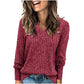 🍁Autumn Hot Sale 50% OFF🔥Women's V Neck Long Sleeve Solid Sweater