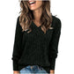 🍁Autumn Hot Sale 50% OFF🔥Women's V Neck Long Sleeve Solid Sweater
