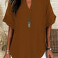🌸Summer Hot Sale 60% OFF👕Fashion Loose Solid Color Short Sleeve Top