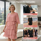 🌺Hot Sale 60% OFF💐Women's Elegant Layered Ruffle Sleeve Dress