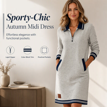 🍂Autumn Hot Sale 60% OFF🔥Women’s Fashion Collared Long-Sleeve Dress