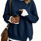 🌻60% OFF FLASH SALE! ✨💗Women's Loose Faux Two-Piece Sweatshirt 
