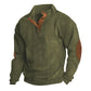 ⏳ Limited Time 50% Off! 💥Men's Corduroy Stand Collar Sweatshirt
