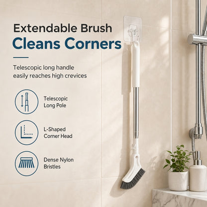 ⏳🖤 Black Friday Sale: Huge Discounts!🔥Adjustable Telescopic Stainless Steel Crevice Brush🧹