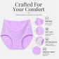 🌸🖤Black Friday Buy 1 Get 3 Packs💥Plus Size High Waisted for Women with Cotton Crotch Briefs for Middle Aged and Elderly