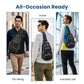 🎒 50% OFF NOW! 💧Unisex Outdoor Sling Crossbody Bag – Multi-Pocket, Water-Resistant, Breathable Back 🌦️