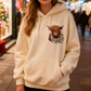 🐮 50% OFF!!🎁Cute Highland Cow Print Fleece Lined Hooded Sweatshirt 🧥 Warm Cozy Winter Hoodie