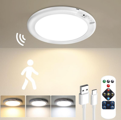 💡60% OFF This Week Promotions🎉Rechargeable Motion Sensor Ceiling Light with Remote（🔥Buy 2 Free Shipping🔥）