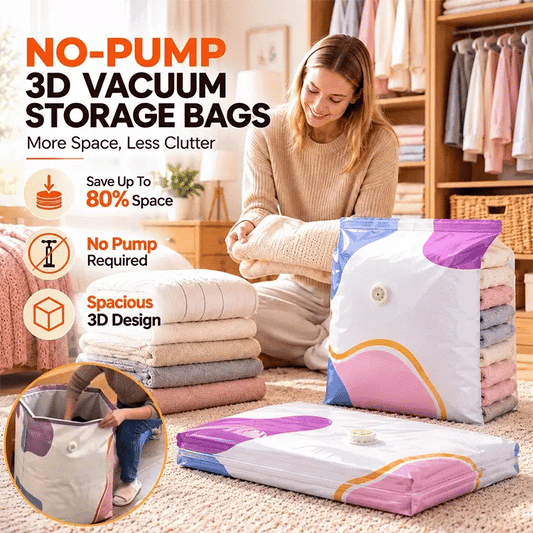 🌸Last Day Buy 2 Get 1 Free💗No-Pump 3D Vacuum Storage Bags