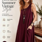 🩷Hot Sale-60% OFF🌿Cotton And Linen Sleeveless Loose Dress with Pockets