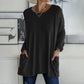 🎉2026 Hot Sale 60% OFF💞 Women's Round Neck Long Sleeve Loose Pocket T-Shirt