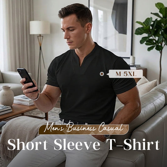 ⏰ Now Only 60% OFF! 💎Men Gentlemans Business Short Sleeve Fitness T-shirt