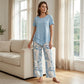 🥳SUMMER HOT SALE 50% OFF! 🔥Casual Round Neck Layered Tunic Top and Wide Leg Pants Set
