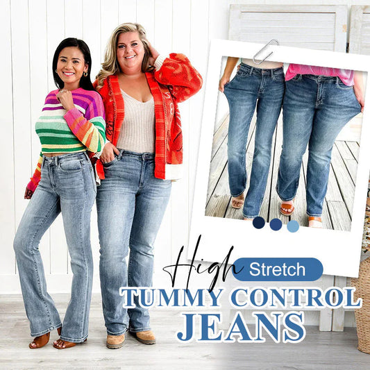 🎁Big Sale - 50% OFF💷Holy Grail Tummy Control Bootcut Jeans👖