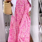 🌸Spring Sale 50% OFF🍒V-neck Printed Short-sleeved Long Dress