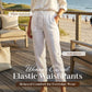 🌸Last Day Sale 70% OFF!!🌸Women's Elastic Waist Cotton Linen Casual Pants
