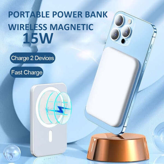 🥳2026 HOT SALE 60% OFF🔋15W Fast Magnetic Power Bank – Wireless charging at full speed! ⚡🧲