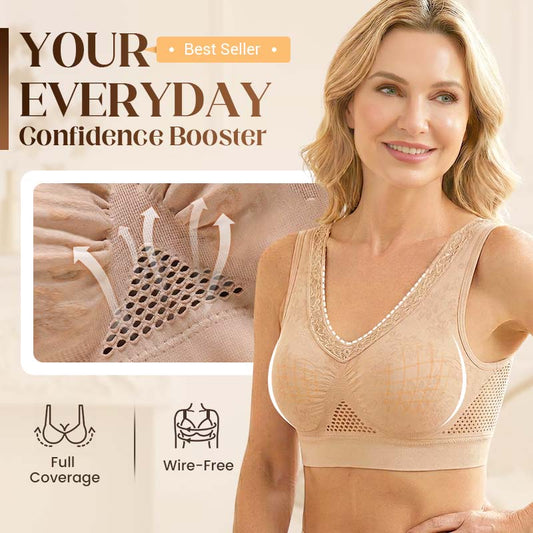 【✨Buy 1 Get 1 Free - 2 Pcs】Pure Cotton Buttonless Comfy Lifting Bra