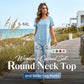 🥳SUMMER HOT SALE 50% OFF! 🔥Casual Round Neck Layered Tunic Top and Wide Leg Pants Set