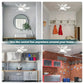 ⏳💥Summer Hot Sale 60% OFF❄️2-in-1 Portable Ceiling Fan & Light With Remote Control
