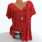 🎉 Last Day Promotion-60% OFF 🍃Woman Fashion V-Neck Print Short Sleeve T-Shirt