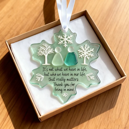 🌊Snowflake-Shaped Sea Glass Friendship Decor❄️✨ Shaped by Nature & Crafted by Hand!