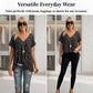 🎉 Last Day Promotion-60% OFF 🍃Woman Fashion V-Neck Print Short Sleeve T-Shirt