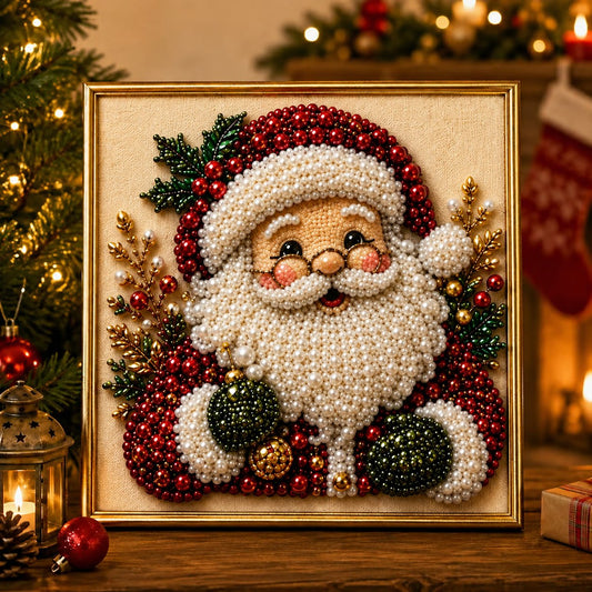 🎄Christmas Pre Sale ￡7.99 ! !🎅Premium 3D Pearl Christmas Diamond Painting Art Kit | 🧘Relaxing & Beginner-Friendly💝