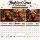 ✨️Surprise 60% Off！🐮2027 Funny Highland Cow Wall Calendar | A4 Hanging Calendar 🔥May 2027 bring you booming luck！