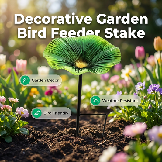 ⏳LAST DAY SALE 60% OFF !!📢Colorful Flower-Shaped Bird Feeder Stake🌺