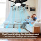 ⏳💥Summer Hot Sale 60% OFF❄️2-in-1 Portable Ceiling Fan & Light With Remote Control