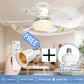 ⏳💥Summer Hot Sale 60% OFF❄️2-in-1 Portable Ceiling Fan & Light With Remote Control