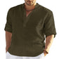 🔥2025 Hot Sale 49% OFF🔥Men's Cotton Linen Shirt Long Sleeve