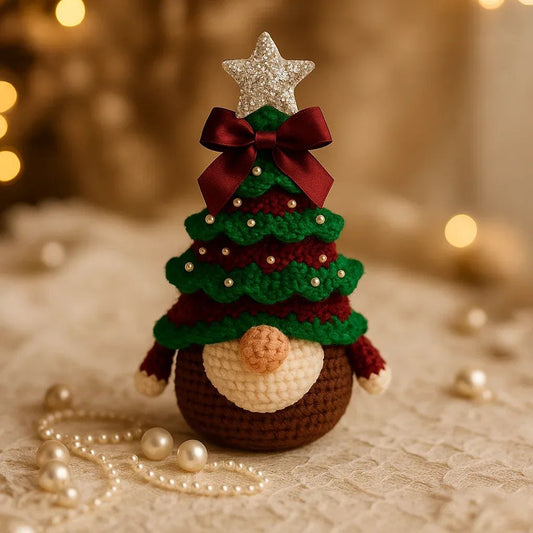 🎅Early Christmas - 50% OFF🎄🎁DIY Crochet Christmas Tree Gnome Kit