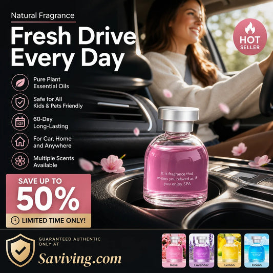 ⏰Limited-time 60% OFF!🎉Long Lasting Car Perfume, Mild Natural Fragrance Auto Air Freshener, Effective Odor Eliminator