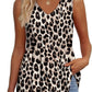 🌞HOT SALE 60% OFF👚Women's Print Flowy Sleeveless V Neck Peplum Tank Tops